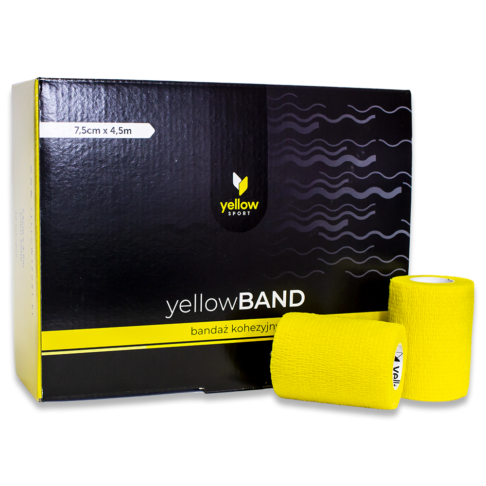 Yellow sport - Blátt "Yellowband cohesive bandage", - 2,5cm x 4.5m - 36stk