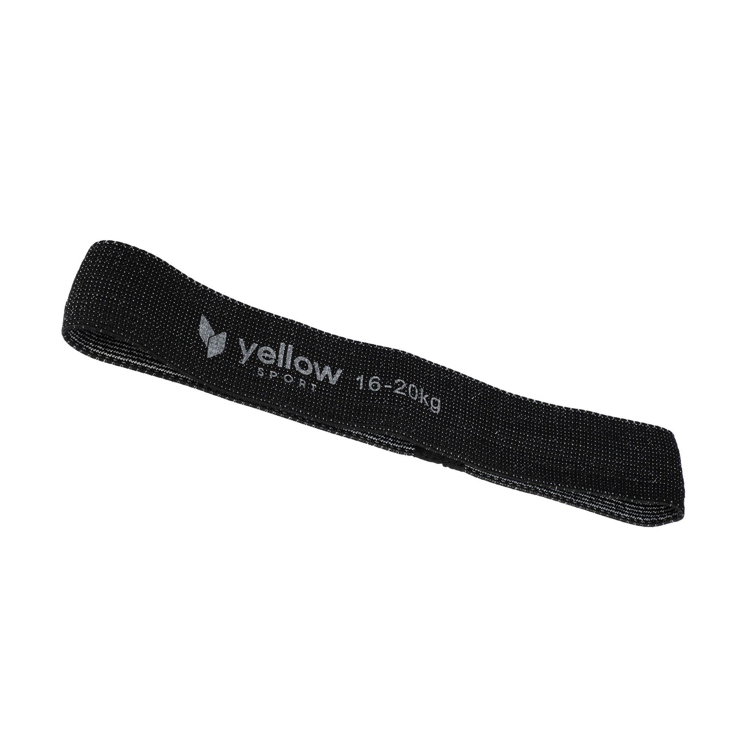 Yellow sport "mini band" 16-20 kg - Svart