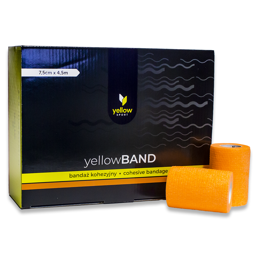 Yellow sport - Blátt "Yellowband cohesive bandage", - 2,5cm x 4.5m - 36stk
