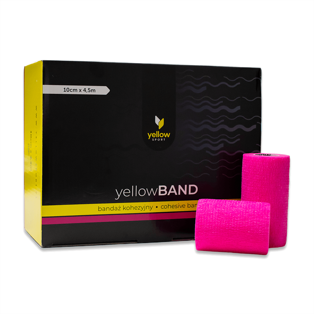 Yellow sport - Blátt "Yellowband cohesive bandage", - 2,5cm x 4.5m - 36stk
