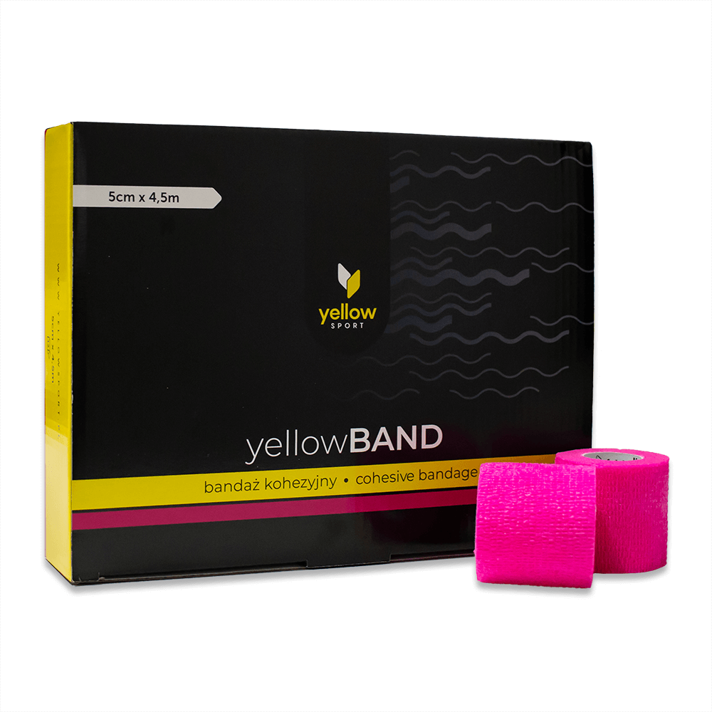 Yellow sport - Blátt "Yellowband cohesive bandage", - 2,5cm x 4.5m - 36stk