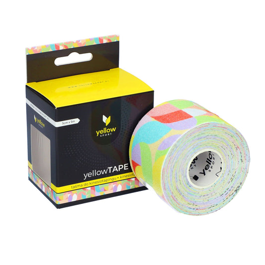 Yellow sport - Marglitað "Kinesiology Tape" – 5 cm x 5 m