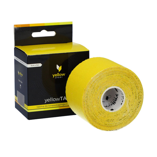 Yellow sport - Gult "Kinesiology Tape" – 5 cm x 5 m