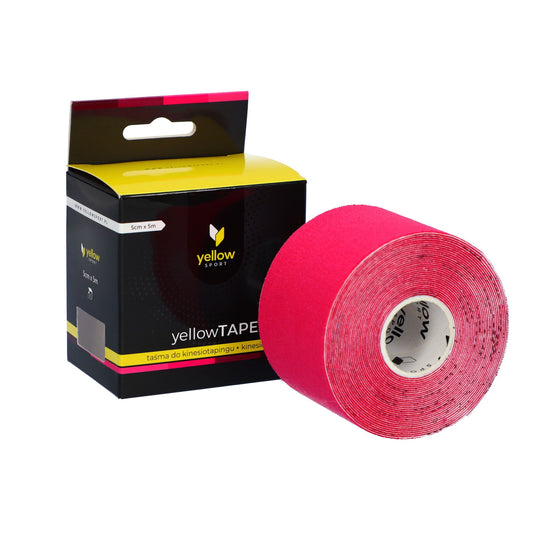 Yellow sport - Bleikt "Kinesiology Tape" – 5 cm x 5 m