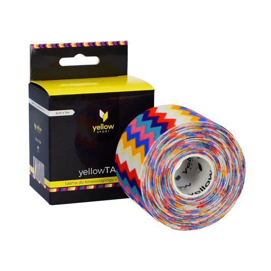 Yellow sport - Marglitað "Kinesiology Tape" – 5 cm x 5 m