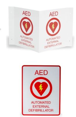 AED veggmerkingar