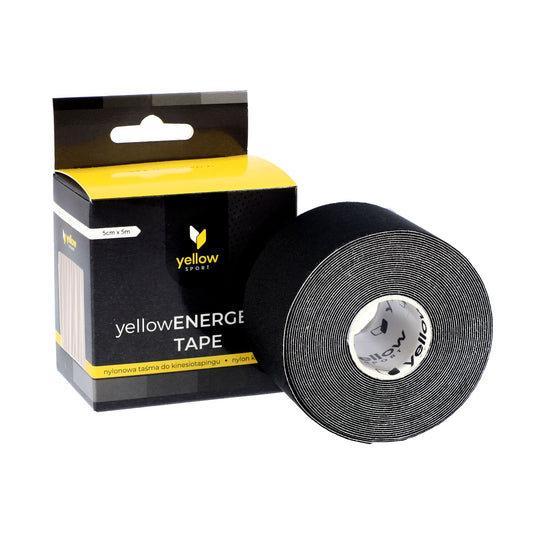 Yellow sport - Svart "Kinesiology Tape" – 5 cm x 5 m