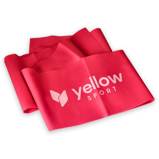Yellow sport - Rauð Flöt æfingateygja, 2-4kg
