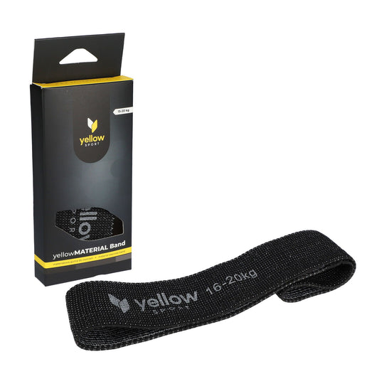 Yellow sport "mini band"  16-20 kg - Svart